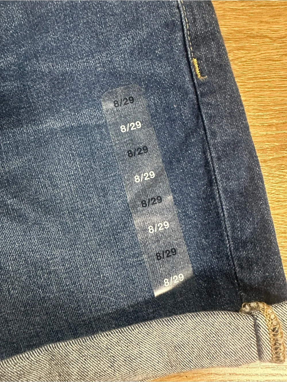 NWT Gap Mid-Rise 5” Shorts Denim Cuffed Blue Jeans Size 8